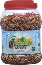 Amzey Mealworms & Shrimp Treats, 1-lb jar