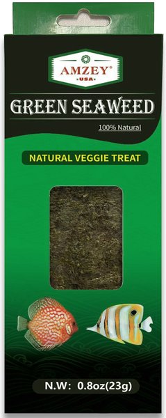 Amzey Green Seaweed Natural Veggie Fish Treat, 0.8-oz box slide 1 of 1