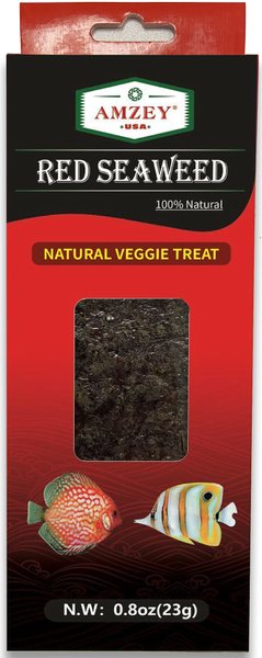 Amzey Red Seaweed Natural Veggie Fish Treat, 0.8-oz box slide 1 of 1