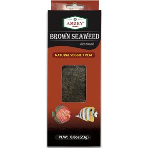 Amzey Brown Seaweed Natural Veggie Fish Treat, 0.8-oz box