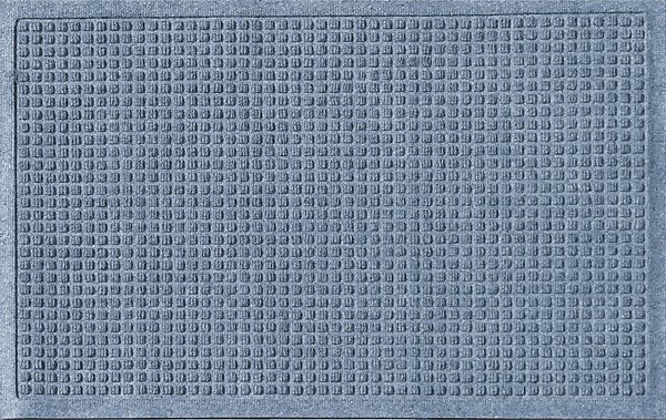 Bungalow Flooring Waterhog Squares Doormat, Bluestone, 36 x 24-in slide 1 of 3