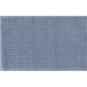 Bungalow Flooring Waterhog Squares Doormat, Bluestone, 36 x 24-in