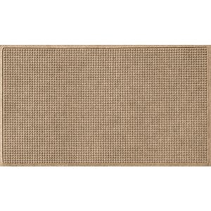 Bungalow Flooring Waterhog Squares Doormat, Camel, 60 x 36-in