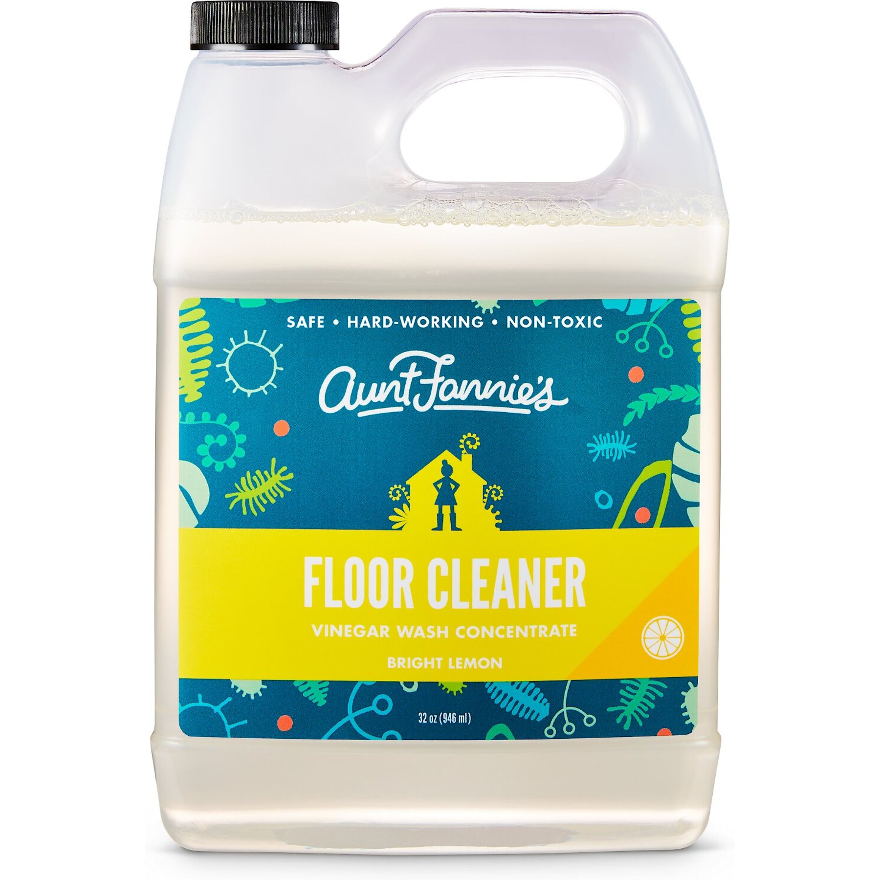 Aunt Fannie's Vinegar Wash Floor Cleaner - Bright Lemon (32 oz)