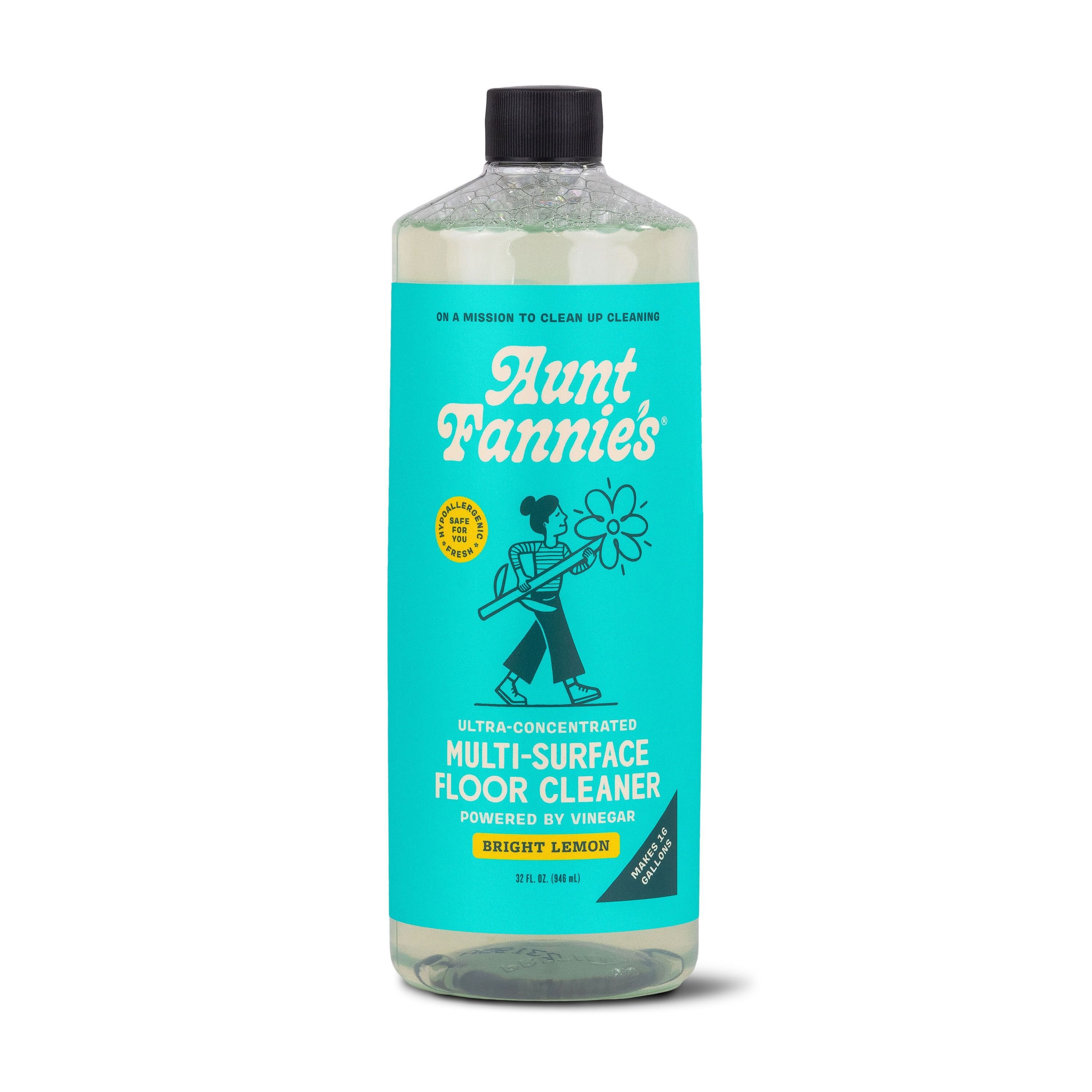 AUNT FANNIE'S Vinegar Wash Concentrate Bright Lemon Floor Cleaner, 32