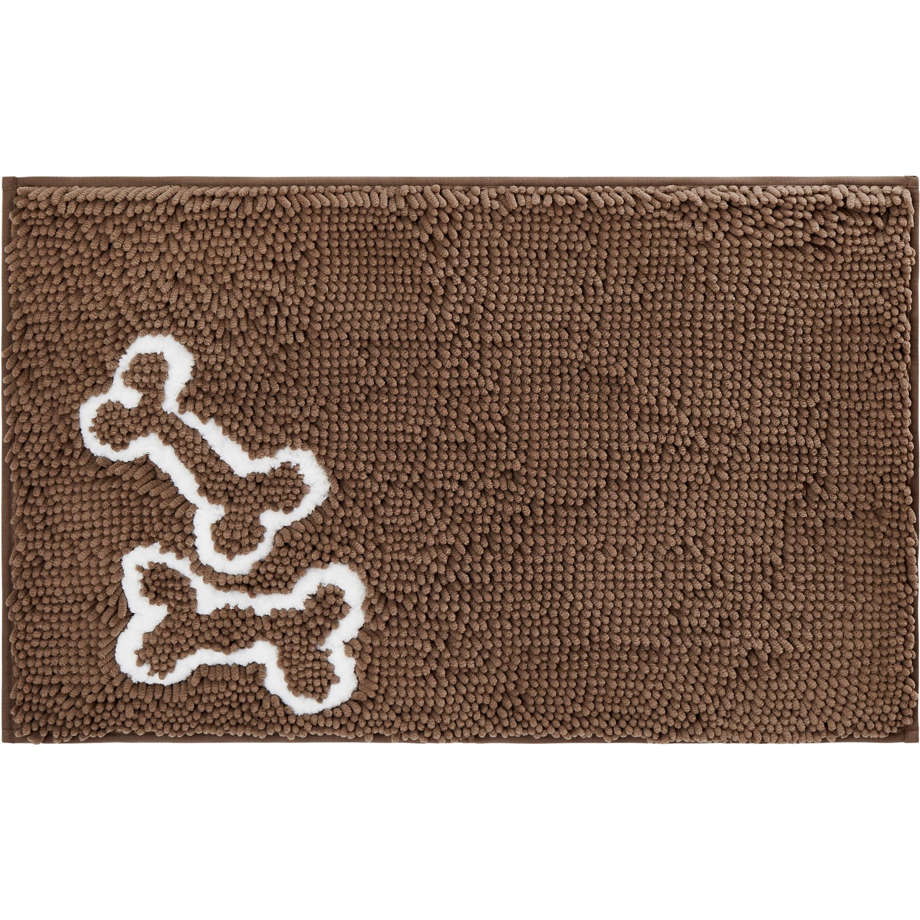  Soggy Doggy Doormat with Bone Design, Microfiber