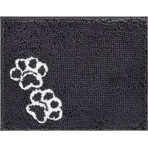 My Doggy Place Microfiber Dog Mat for Muddy Paws, 36 x 26 Charcoal with  Paw Print - Absorbent and Quick-Drying Dog Paw Cleaning Mat, Washer and