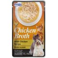 Inaba Chicken Broth Chicken Recipe Grain-Free Cat Food Topper, 1.76-oz pouch