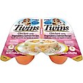 Inaba Twins Chicken with Vegetables & Salmon Recipe Grain-Free Dog Food Topper, 1.23-oz, pack of 2
