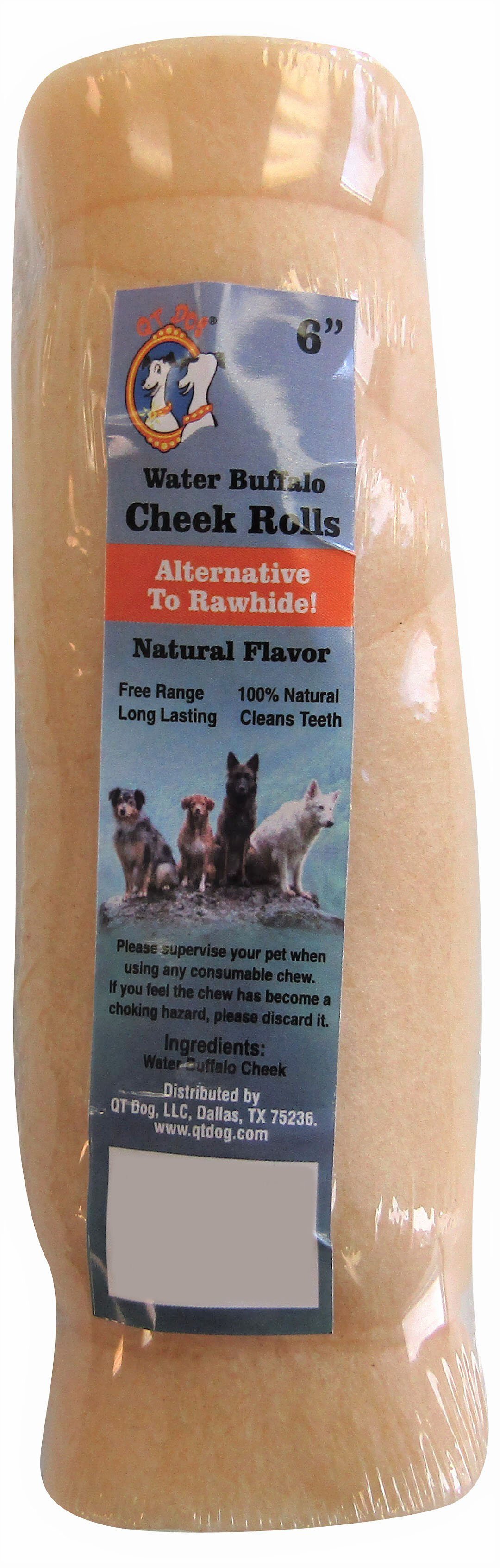 QT DOG Water Buffalo Cheek Roll Dog Treat Customer Questions