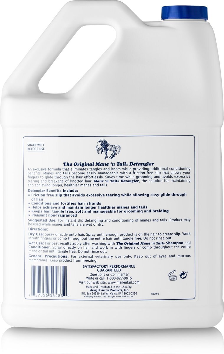 MANE 'N TAIL Horse Detangler Spray, 1gal bottle