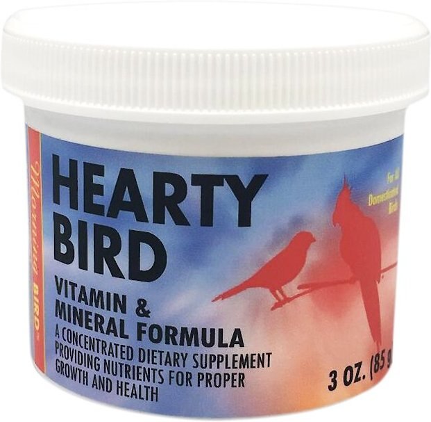MORNING BIRD Hearty Bird Vitamin & Mineral Formula Bird Supplement, 3