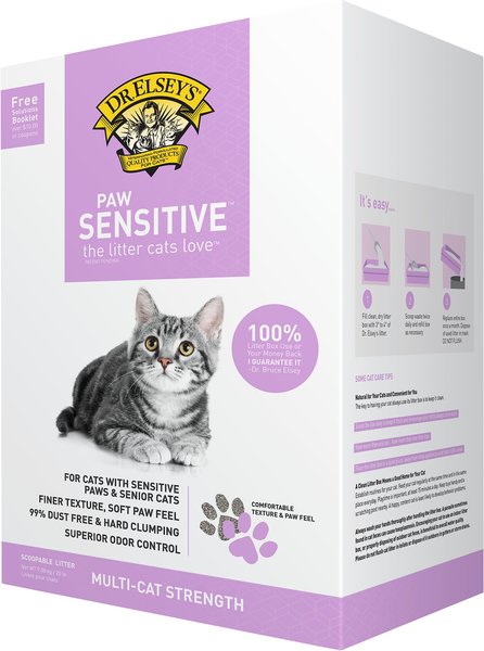 New Version Available DR. ELSEY S Paw Sensitive Multi Cat Strength Cat Litter 20 lb box Chewy