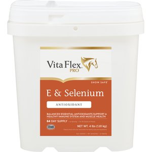 Vita Flex Pro E & Selenium Vitamin E Powder Horse Supplement, 4-lb bucket