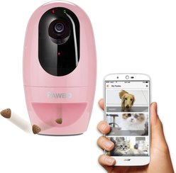 Pawbo Wi-Fi Interactive Pet Camera & Treat Dispenser, Pink slide 2 of 9