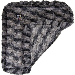 Bessie + Barnie Shag Ultra Plush Faux Fur Reversible Dog & Cat Blanket, Arctic Seal, XX-Large