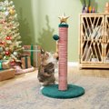 Frisco Holiday 29.5-in Candy Cane Sisal Cat Scratching Post with Toy