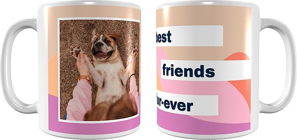 Frisco "Best Friends Fur-Ever" White Personalized Coffee Mug, 11-oz slide 1 of 6