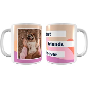Frisco "Best Friends Fur-Ever" White Personalized Coffee Mug, 11-oz
