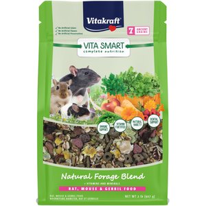 Vitakraft Vita Smart Complete Nutrition Premium Fortified Blend with Ancient Grains Gerbil, Rat & Mouse Food, 2-lb bag