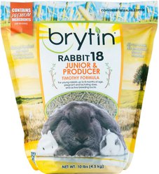 Brytin Rabbit 18 Junior & Producer Timothy Formula Pellet Growing Rabbit Food, 10-lb bag
