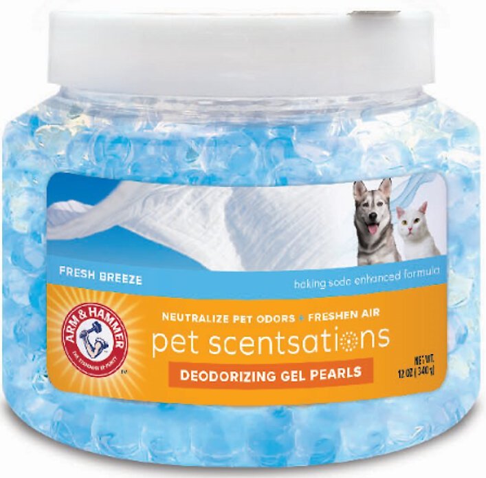 ARM & HAMMER Pet Scentsations Fresh Breeze Deodorizing Gel Pearls, 12