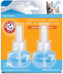 Arm & Hammer Pet Scentsations Fresh Breeze Electric Oil Diffuser Refills, 2 count