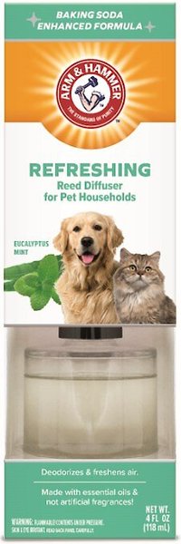 Arm & Hammer Refreshing Eucalyptis Mint Pet Households Reed Diffuser, 4-oz jar slide 1 of 1