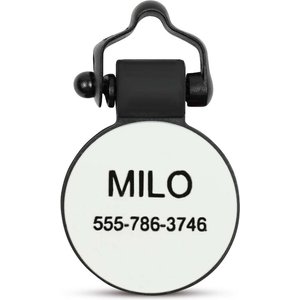 FRISCO Brass Personalized Dog & Cat ID Tag, Round, Small 