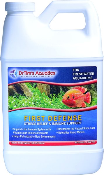 DrTim's Aquatics First Defense Stress Relief & Immune Support for Freshwater Aquariums, 32 oz