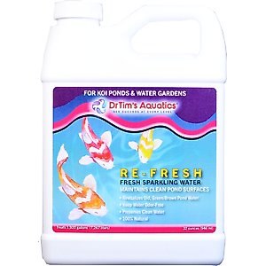 Dr. Tim's Aquatics Re-Fresh Koi Ponds & Water Gardens Cleaner, 32-oz bottle