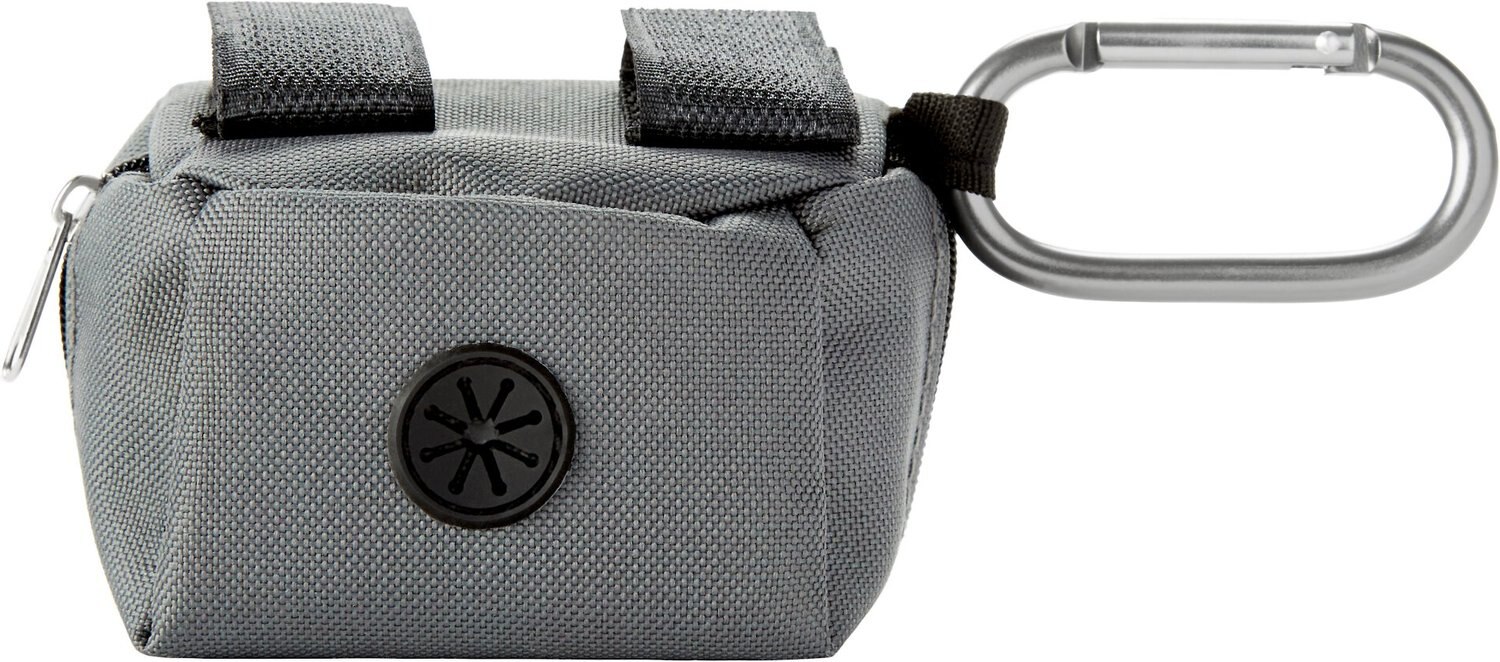 FRISCO Dog Poop Bags with Fabric Dispenser, 30 count, Gray