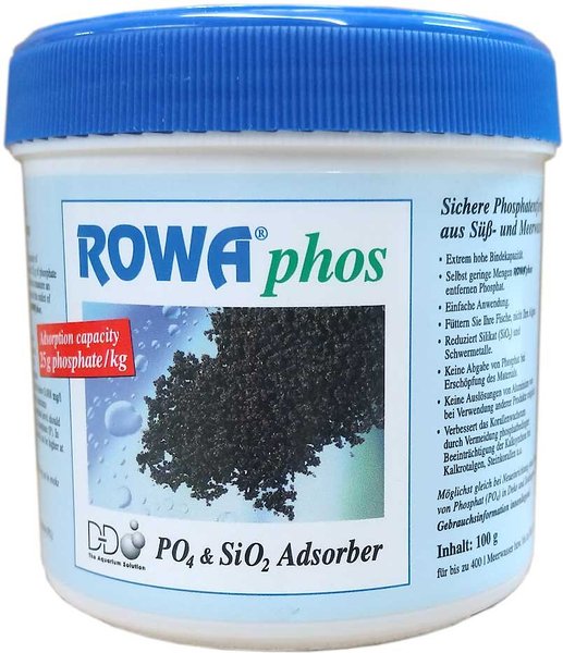 Rowa phos PO4 & SiO2 Aquarium Phosphate Absorber, 100-g jar slide 1 of 3
