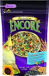 Brown's Encore Premium Cockatiel Food, 1-lb bag