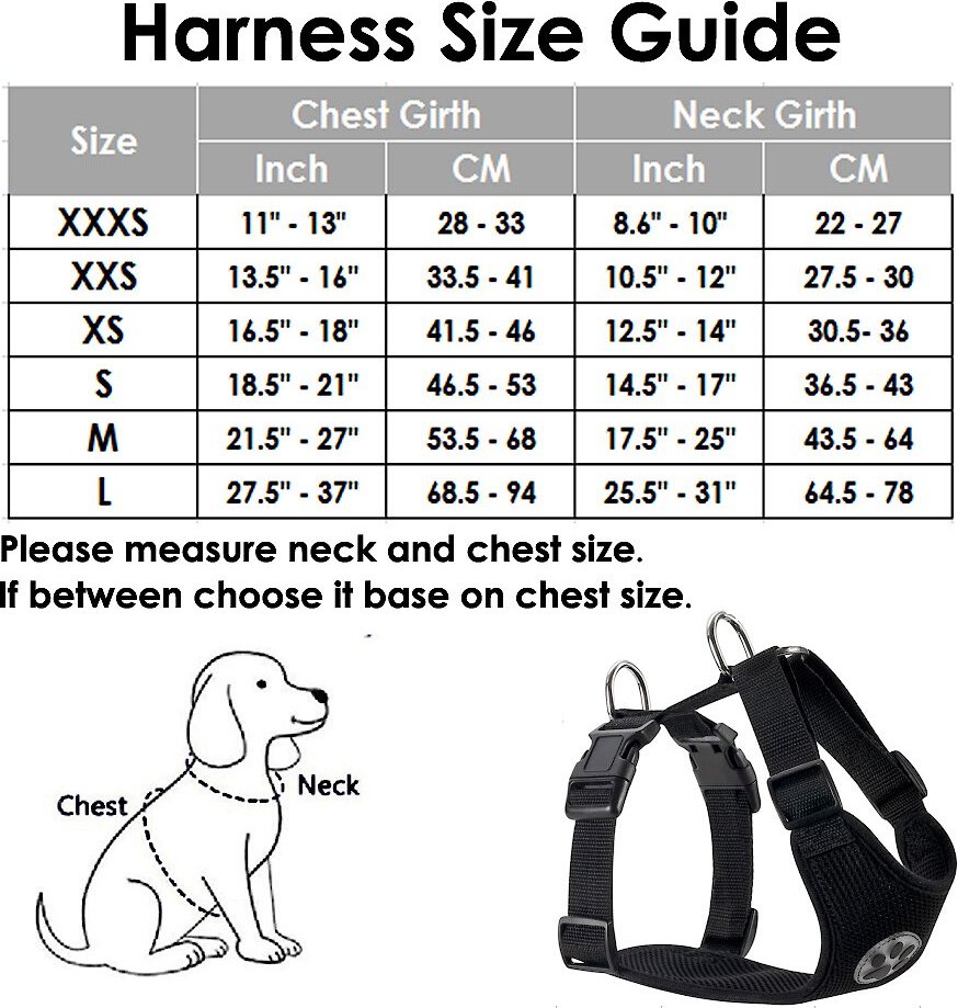 SLOWTON Car Safety Dog Harness with Seat Belt, Black, Small: 18.5 to 21 ...