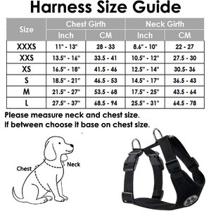 SlowTon Car Safety Dog Harness with Seat Belt, Black, Medium: 21.5 to 27-in chest
