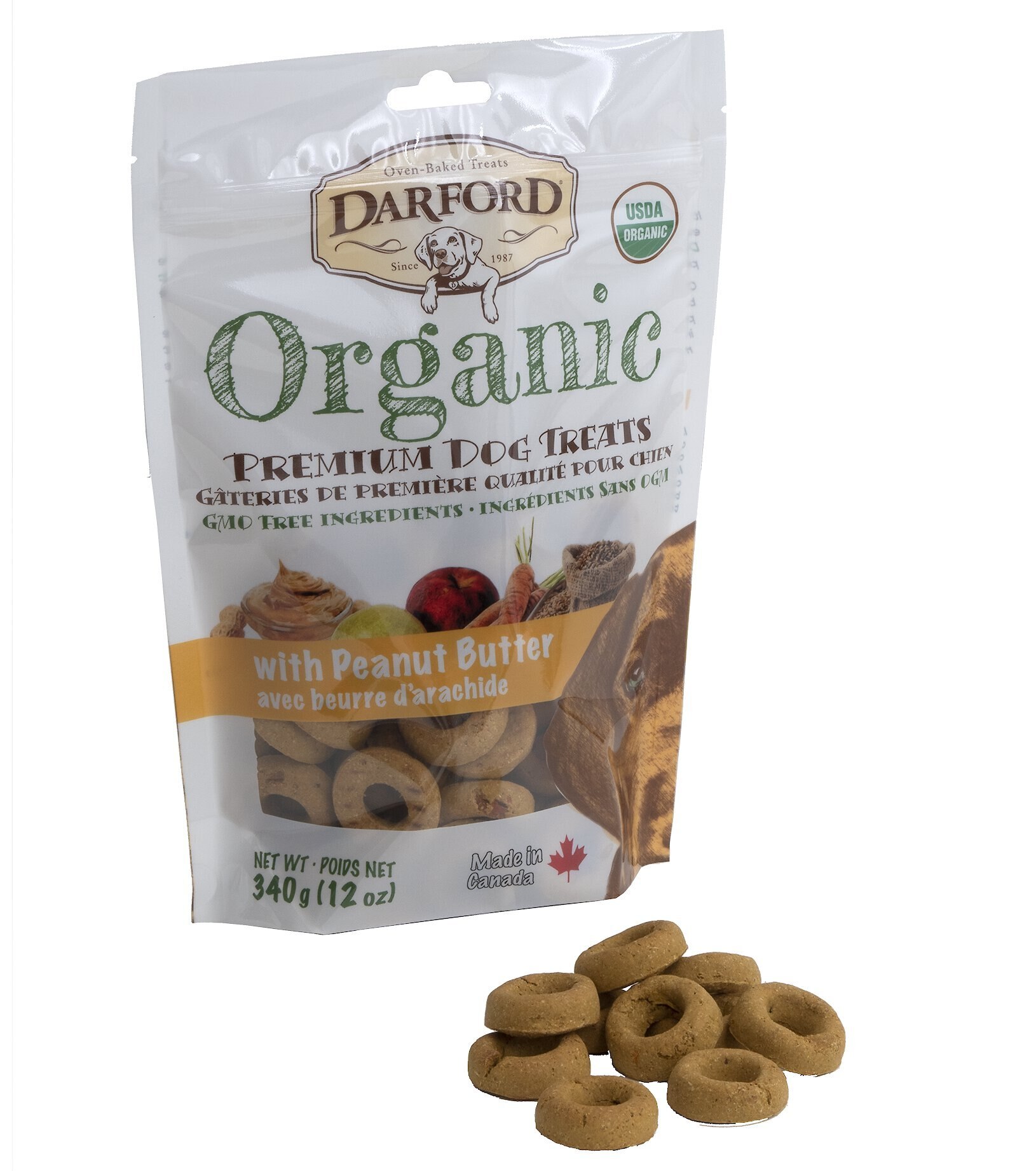 DARFORD Organic Premium Peanut Butter Dog Treats, 12oz bag Customer