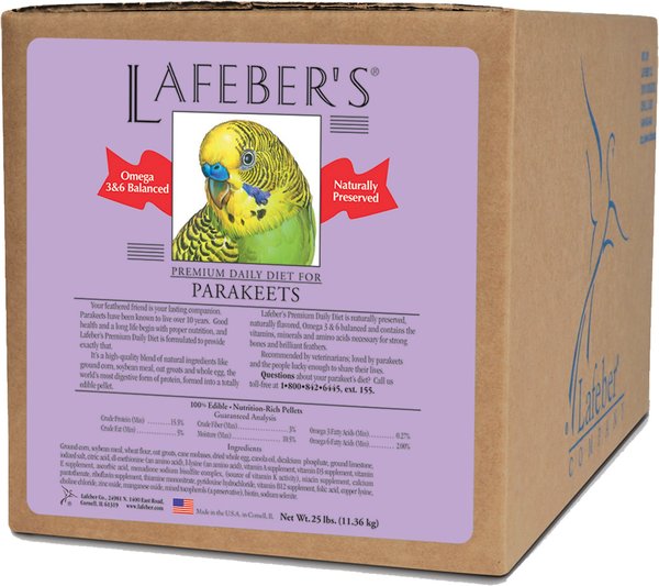 Lafeber Premium Daily Diet Parakeet Bird Food, 25-lb box slide 1 of 6