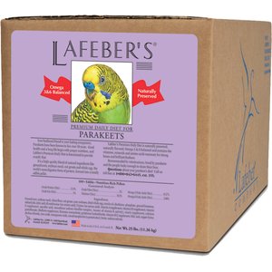 Lafeber Premium Daily Diet Parakeet Bird Food, 25-lb box