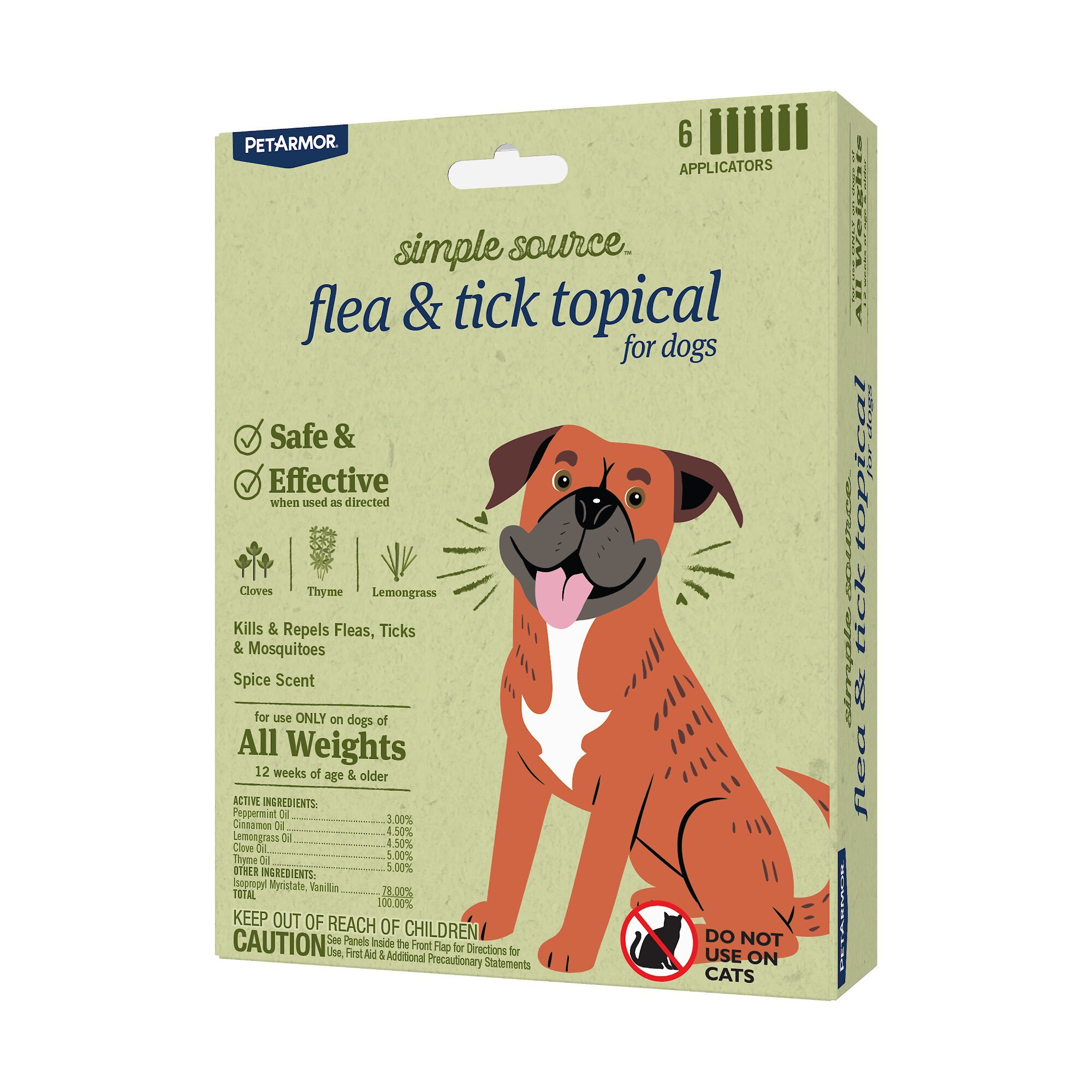 Natural Care Spot-On Extra Small & Small Dog Flea & Tick Drops