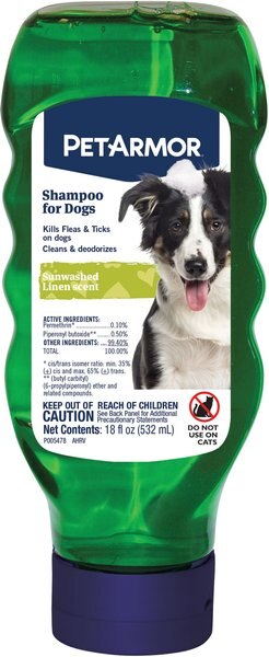 PetArmor Flea & Tick Sunwashed Linen Scent Dog Shampoo, 18-oz bottle slide 1 of 2