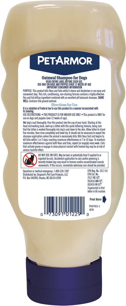 Flea and tick oatmeal cheap shampoo