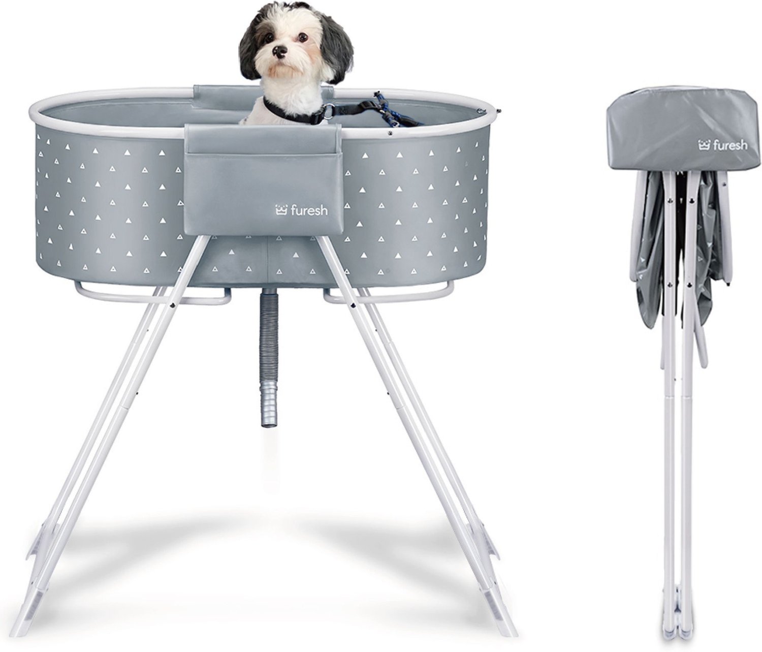 Furesh Elevated Folding Pet Bath Tub & Wash Station