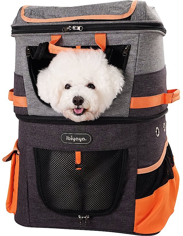 ibiyaya Two-Tier Dog & Cat Travel Backpack