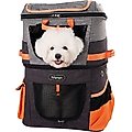 Ibiyaya Two-Tier Dog & Cat Travel Backpack