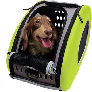 ibiyaya 5-in-1 Combo EVA Airline-Approved Dog & Cat Carrier & Stroller, Green