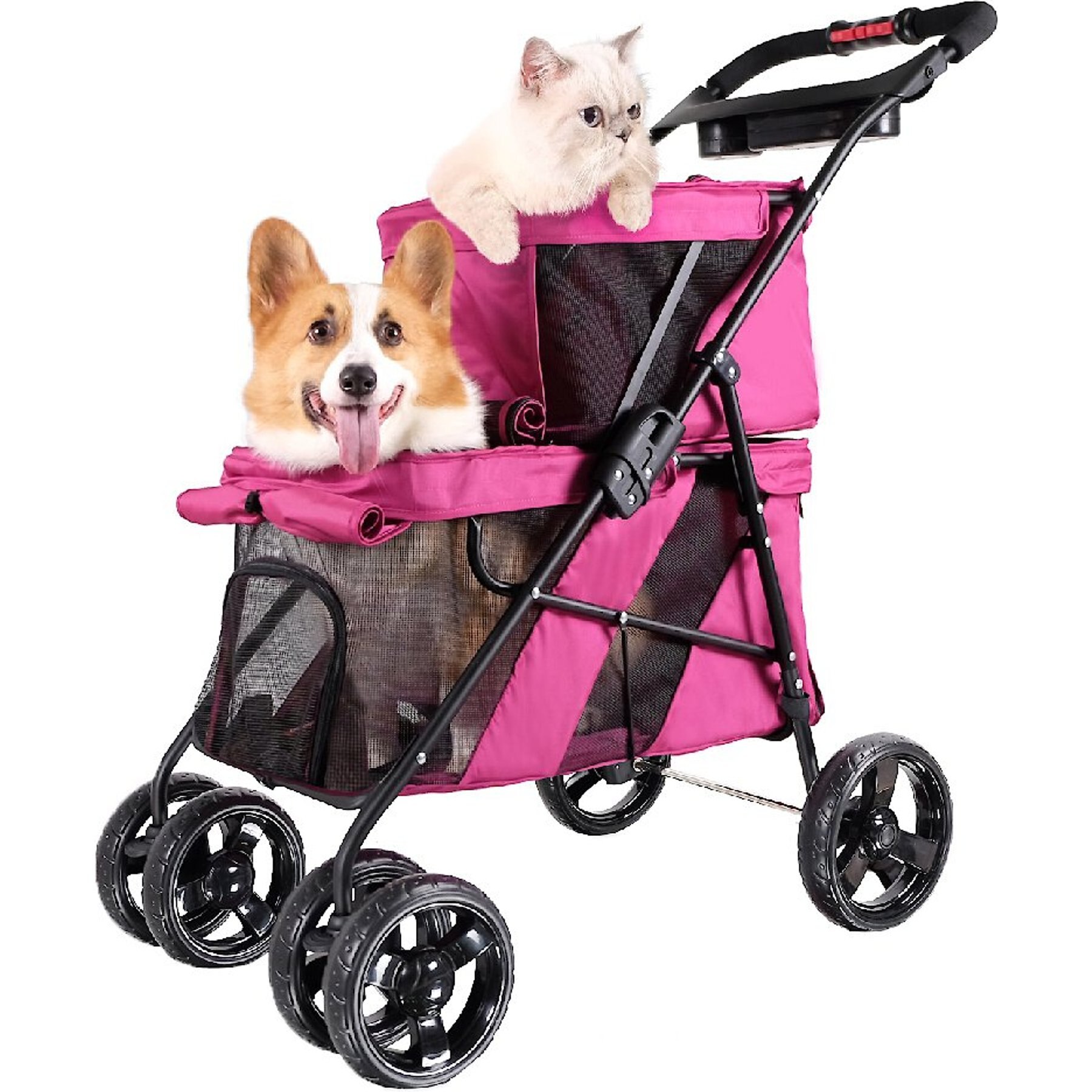 Double decker cat stroller best sale