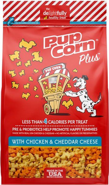PupCorn Plus Chicken & Cheddar Cheese Dog Treats, 24.5-oz bag slide 1 of 9