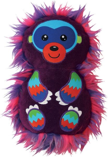 Discontinued - KONG Roughskinz Suedez Monkey Squeaky Dog Toy - Chewy.com