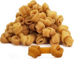 chewmeter Himalayan Knotted Cheese Bone Dog Treats, Teenie, 65-70 count